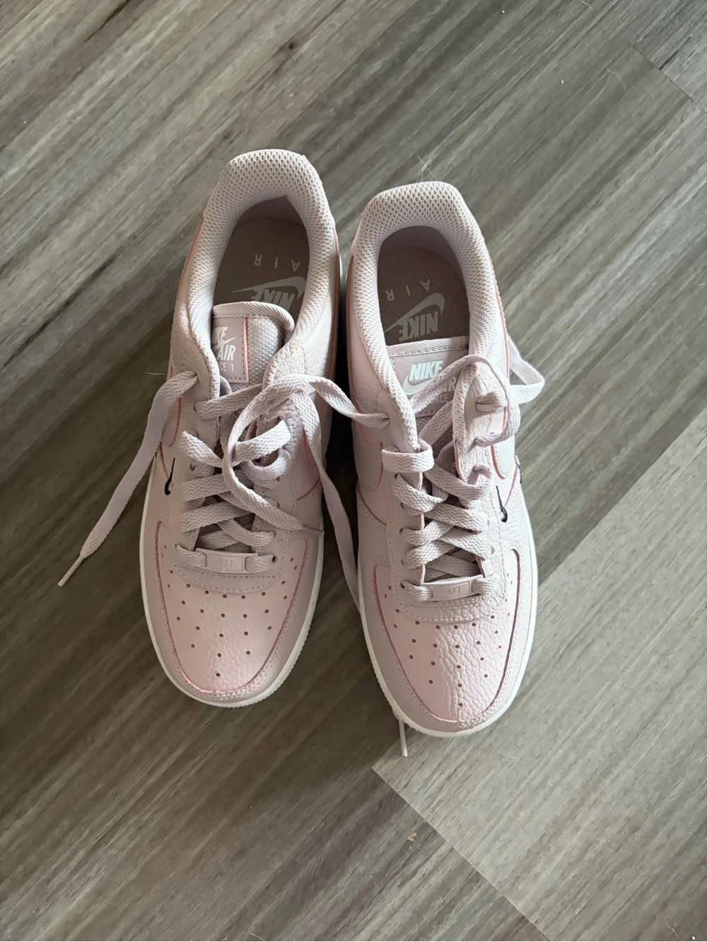 Nike Air Force 1 Light Pink & White Sneakers